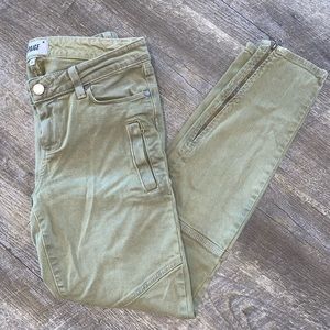 Paige Olive Green Skinny’s